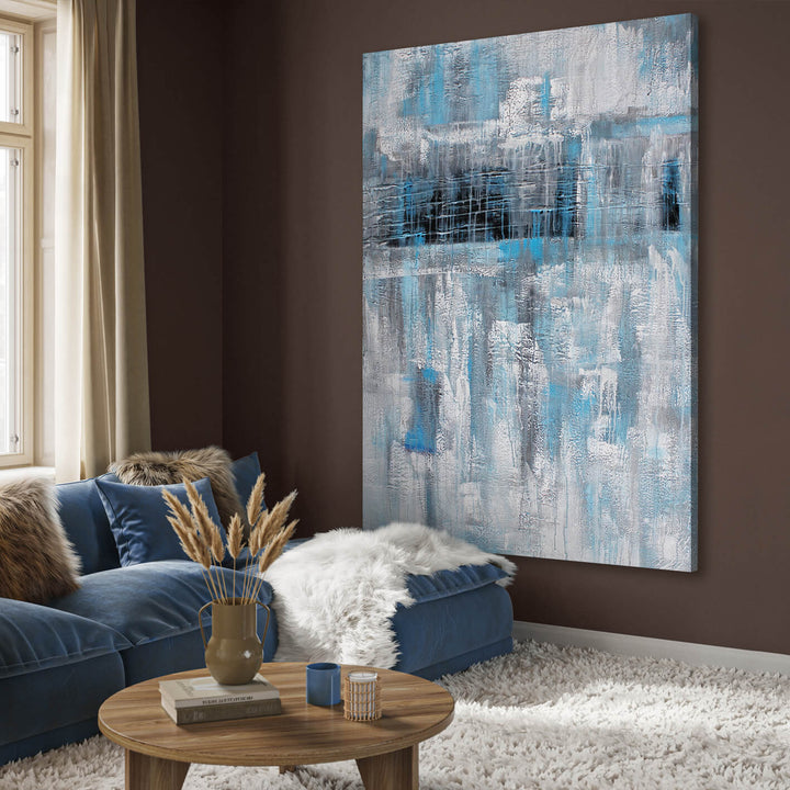 Abstrakt Oljemålning - Melt (80x120cm)