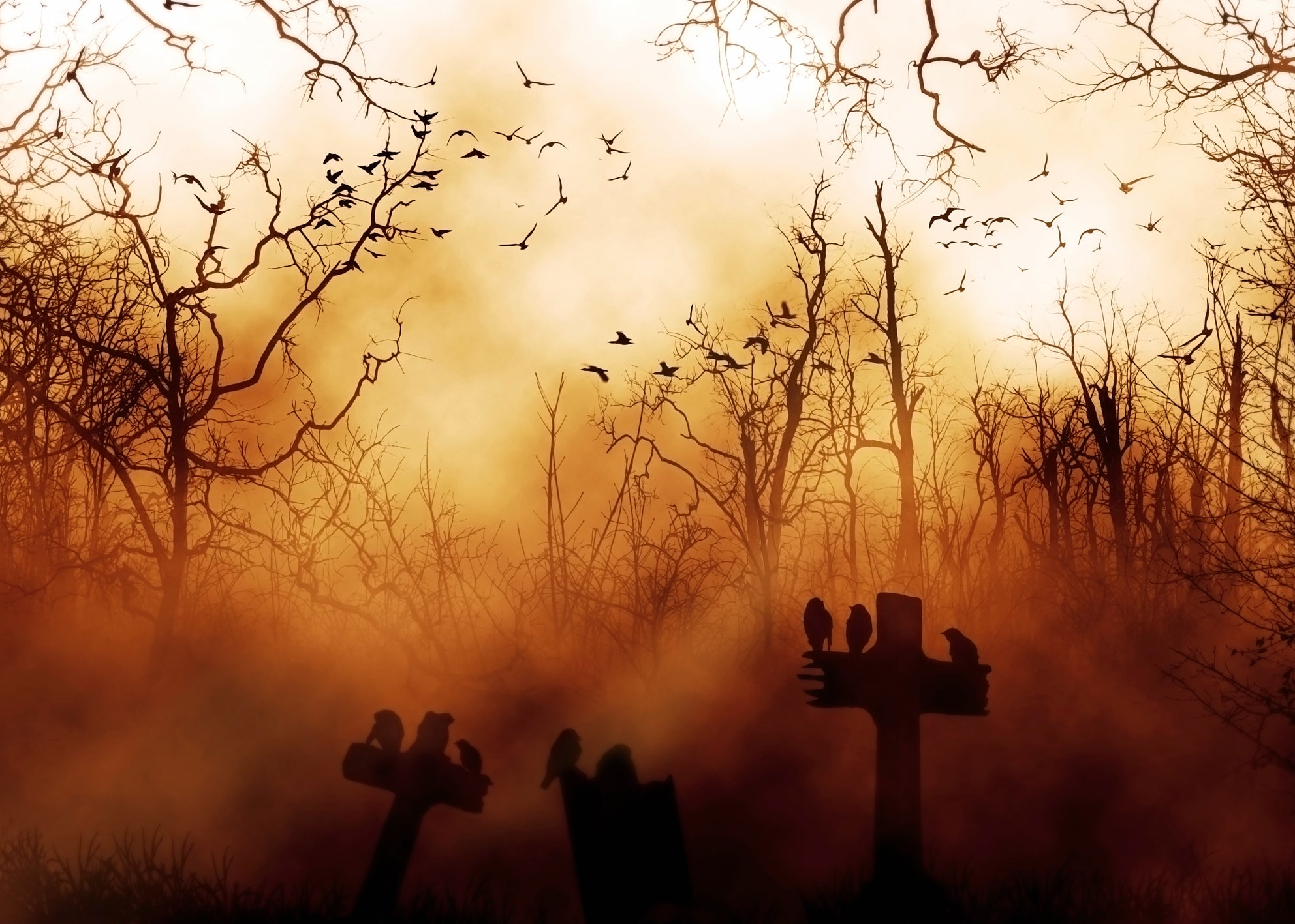 Canvastavla - Mystic Cemetery