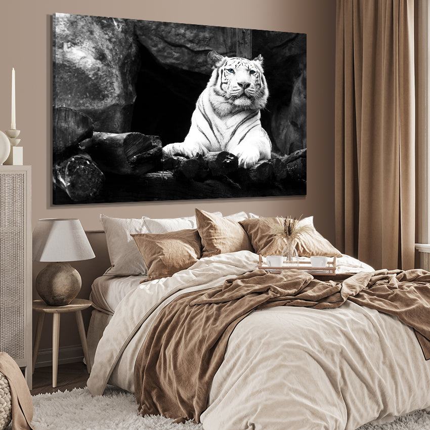 Canvastavla - White Tiger