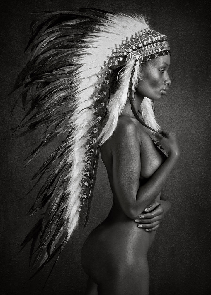 Canvastavla - Beautiful Native Woman