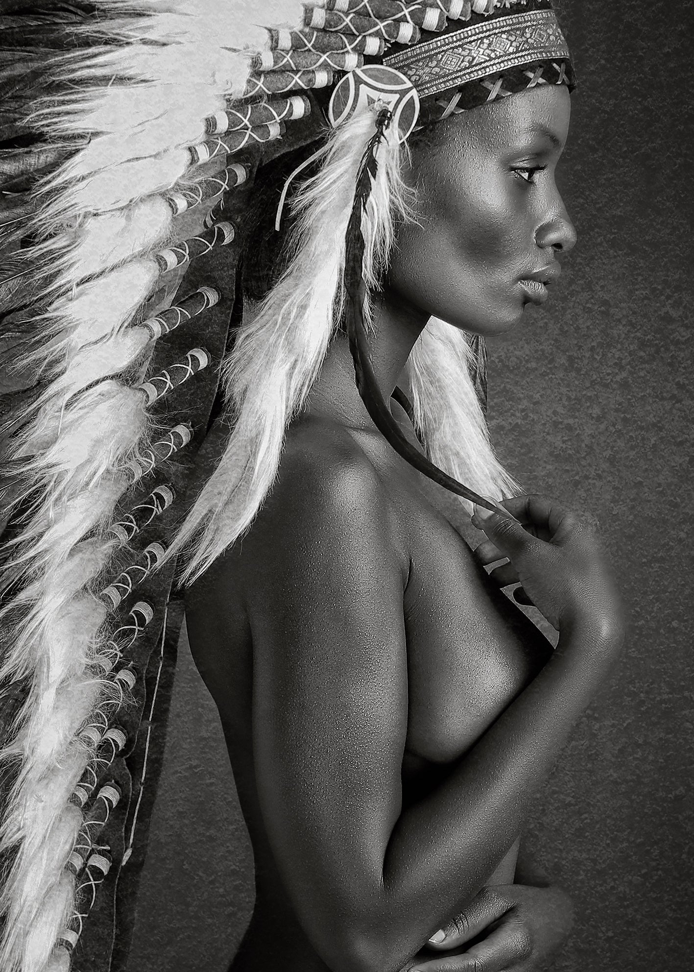 Canvastavla - Beautiful Native Woman