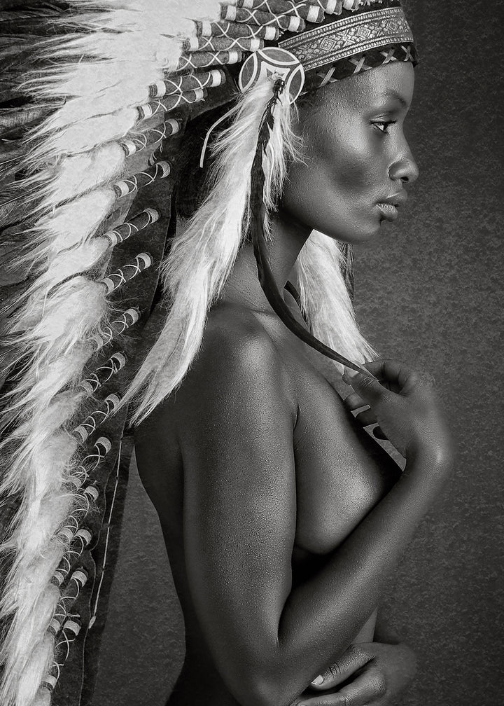 Canvastavla - Beautiful Native Woman