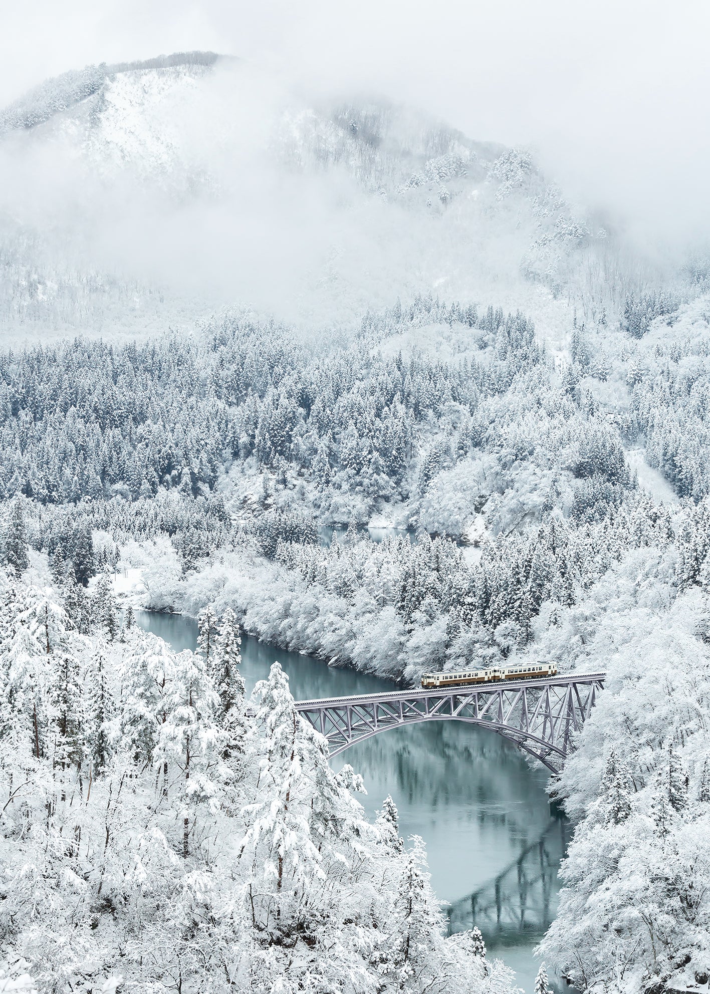 Canvastavla - Train in Winter