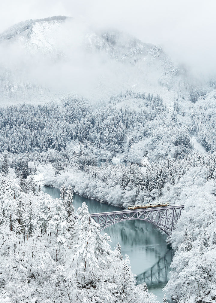 Canvastavla - Train in Winter