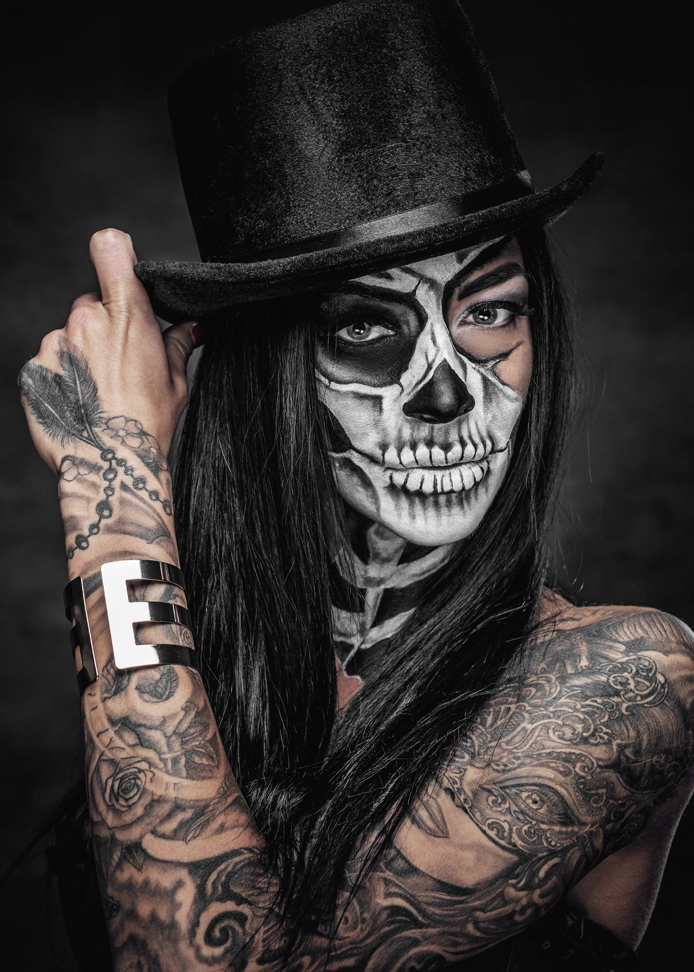 Canvastavla - Skeleton Woman