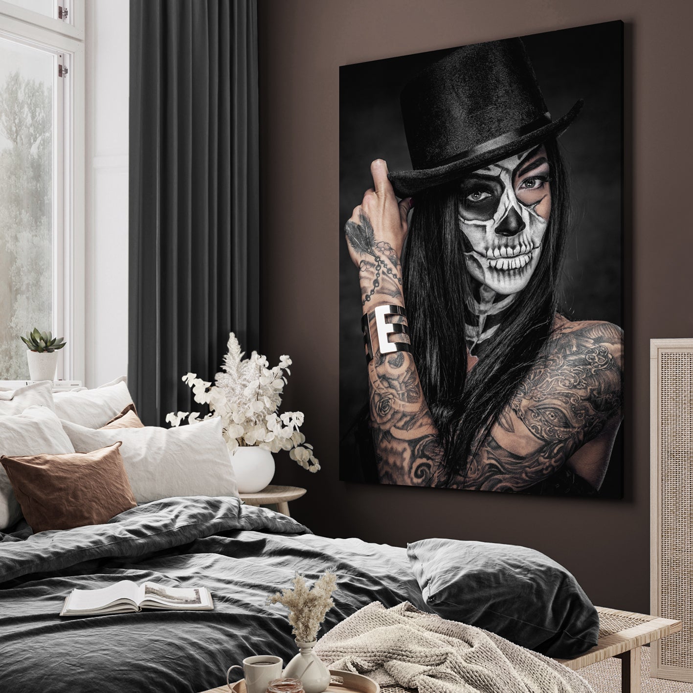 Canvastavla - Skeleton Woman