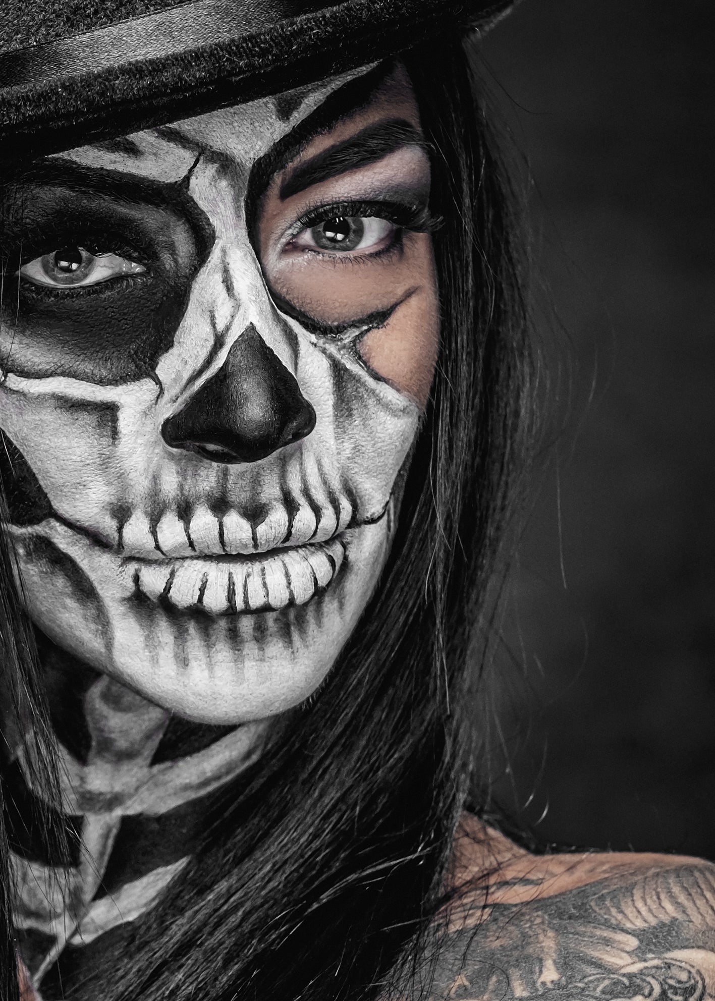 Canvastavla - Skeleton Woman