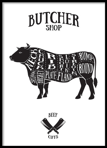 Poster - Butcher Shop