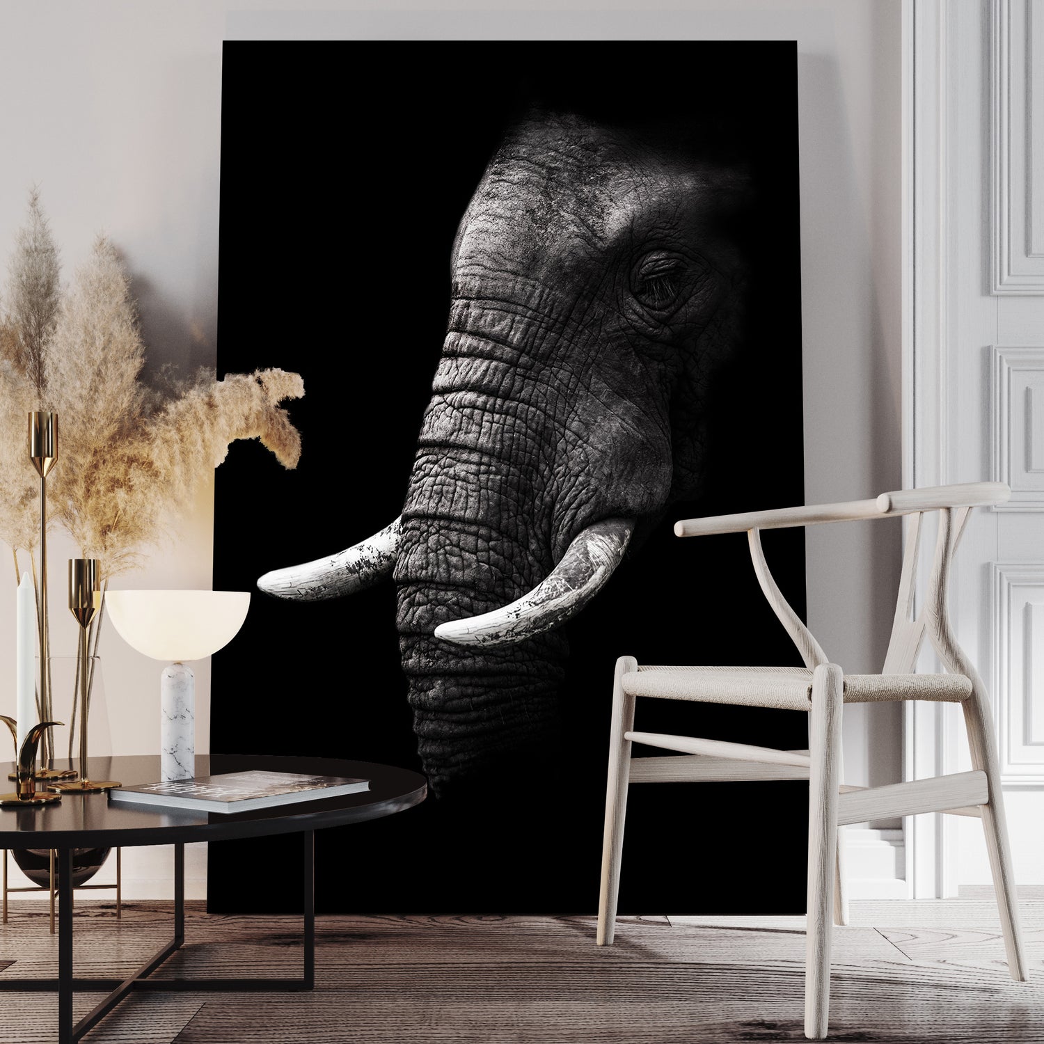Canvastavla - Den vita Elefanten (80x120)