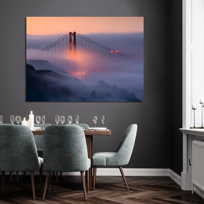 Canvastavla - Golden Gate