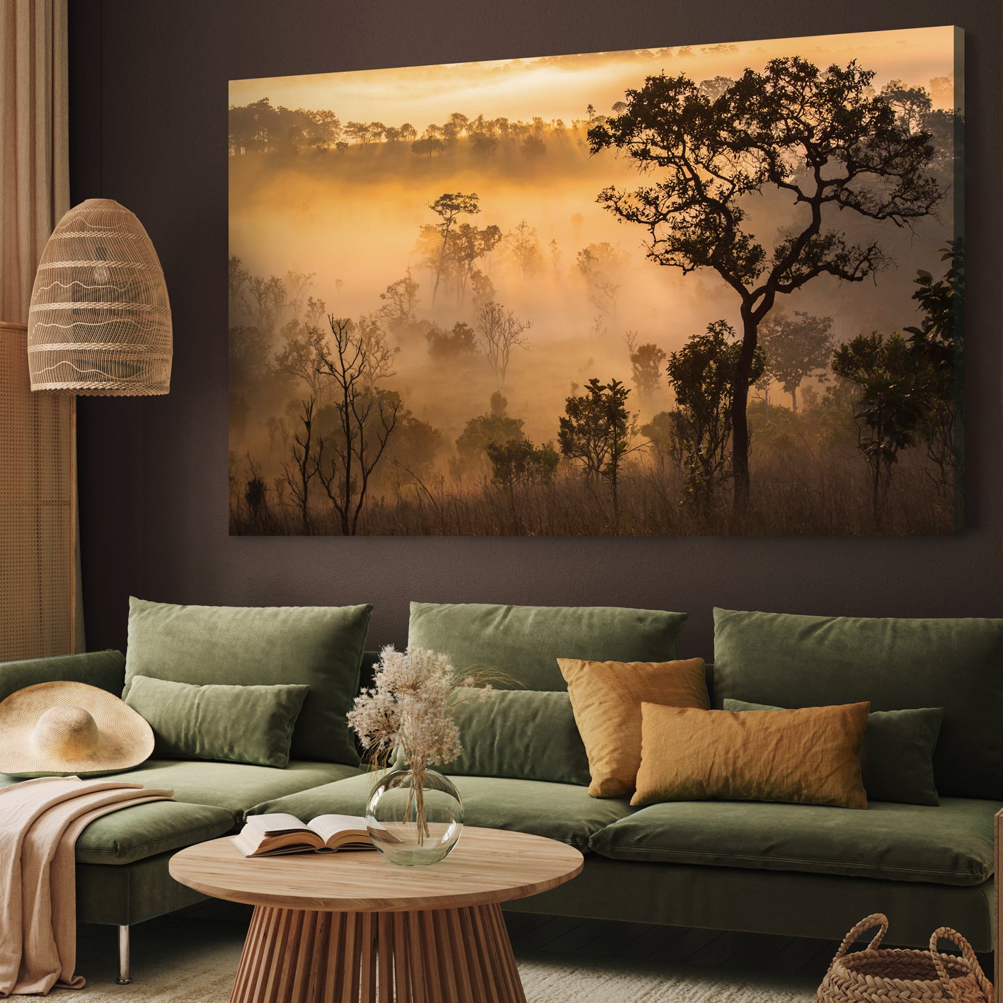 Canvastavla - Forest Sun