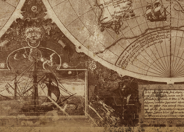 Canvastavla - The world map