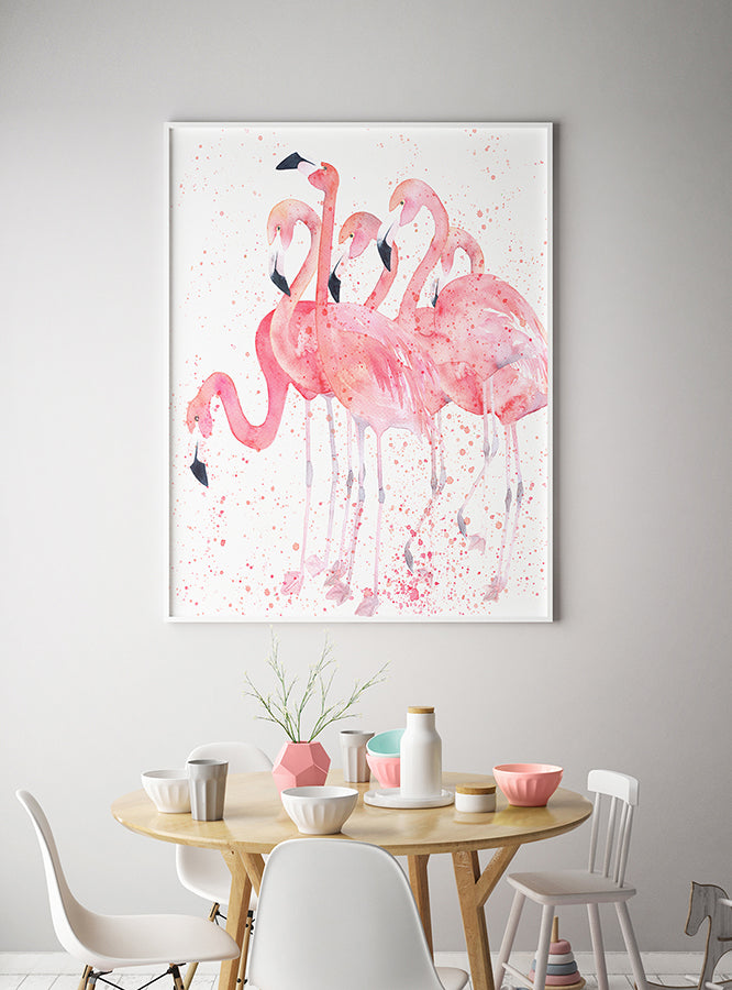 Poster - Flamingos