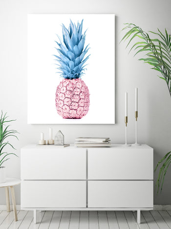 Canvastavla - Pink & Blue