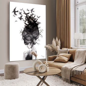 Ljuddämpande Tavla - Katarina Vintrafors - Ravens Lady