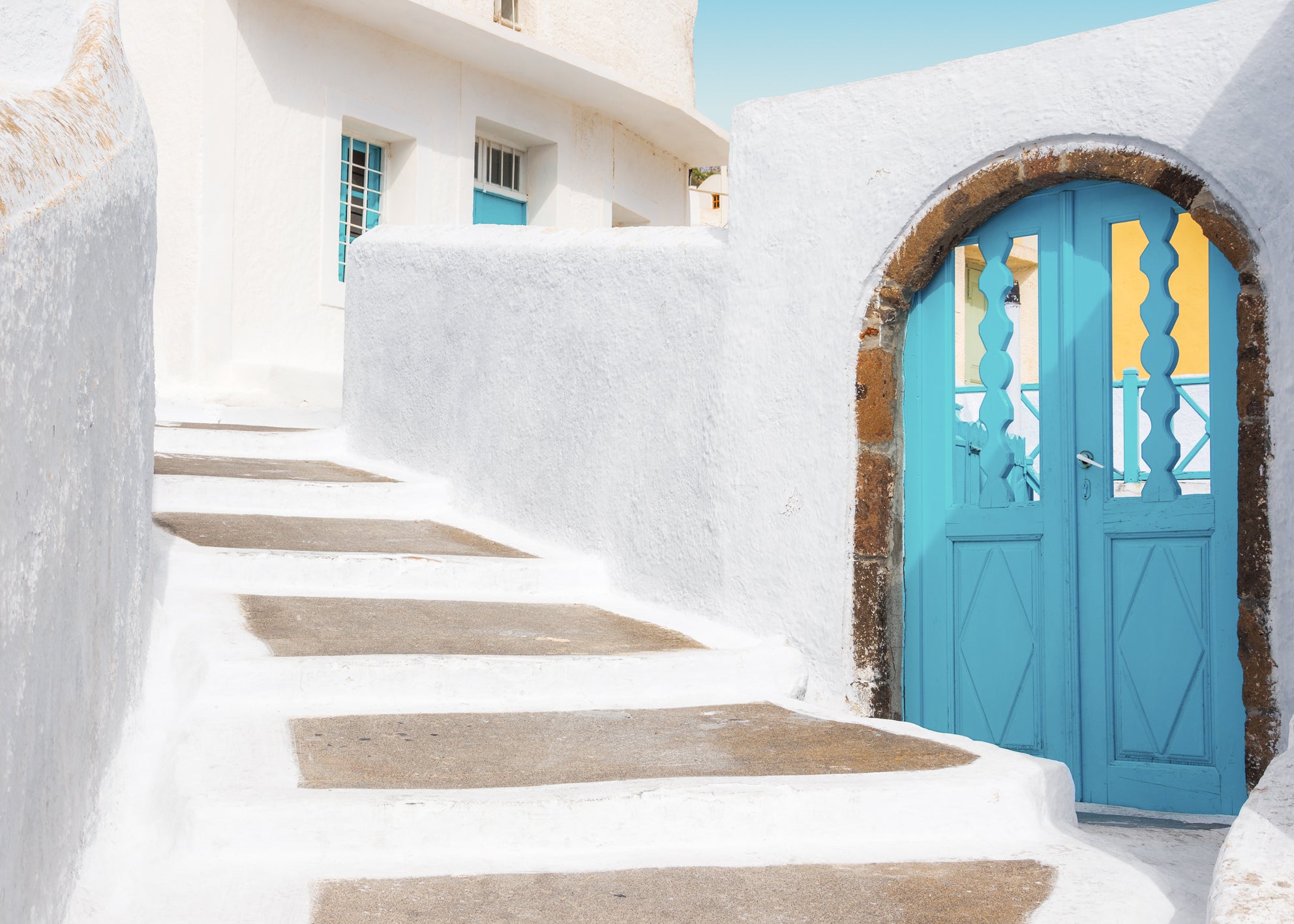 Canvastavla - Azure Entrance