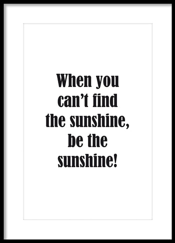 Poster - Sunhsine