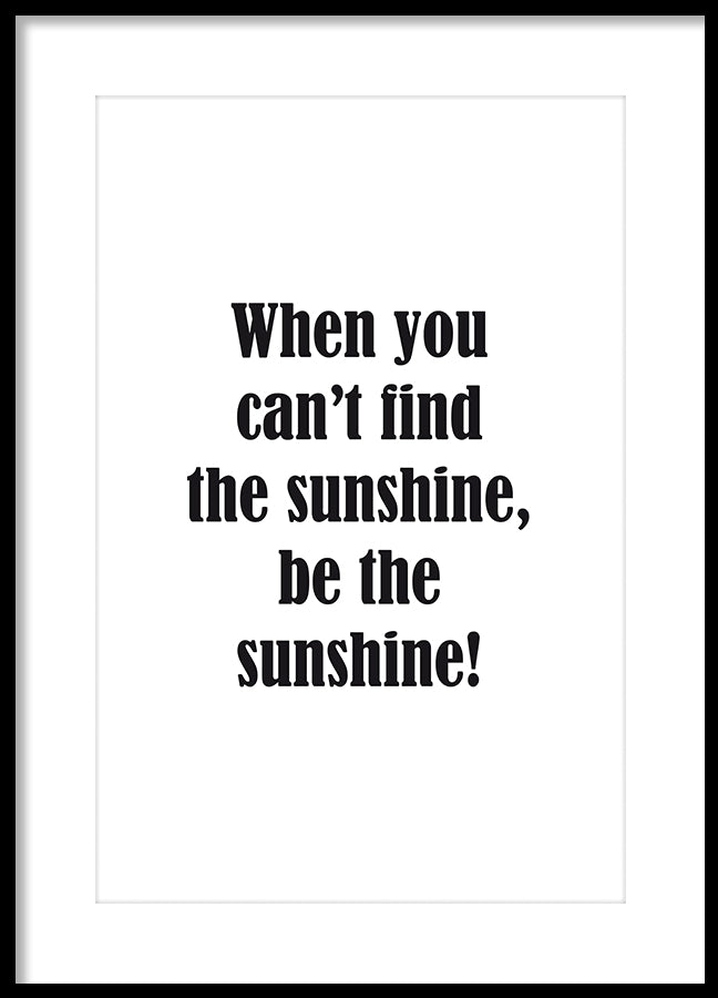Poster - Sunhsine