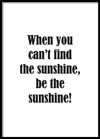 Poster - Sunhsine