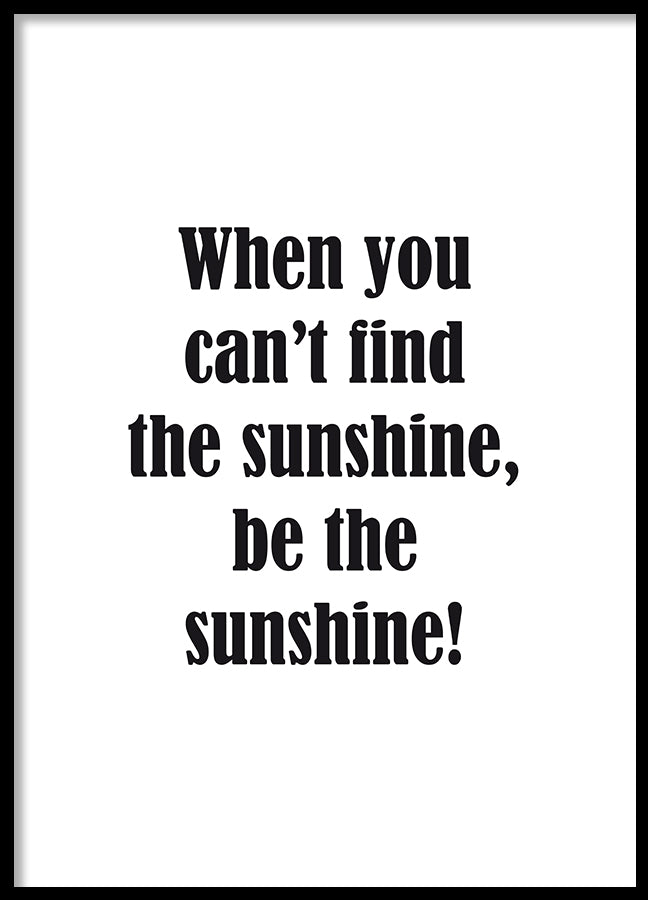 Poster - Sunhsine