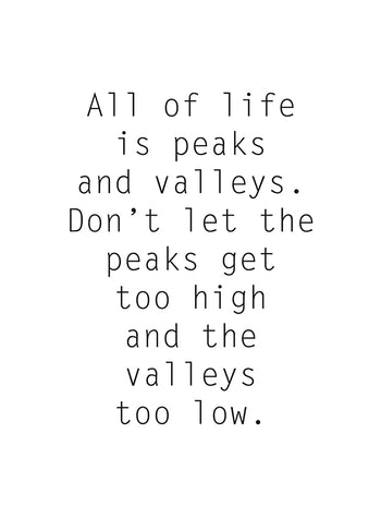 Poster - Peaks and valleys