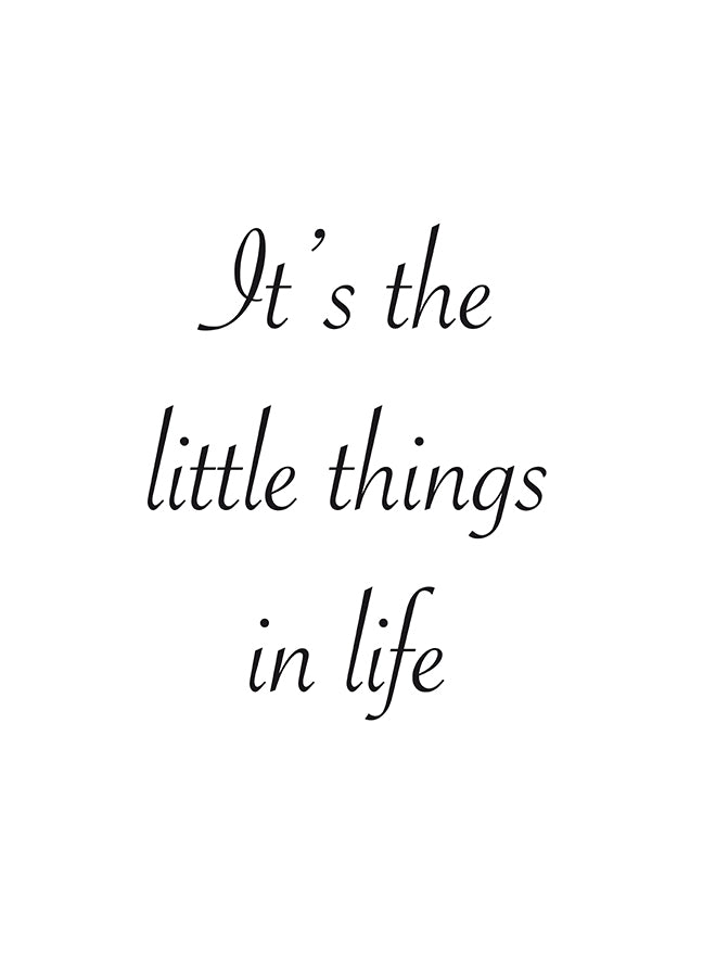Poster - Litlle things