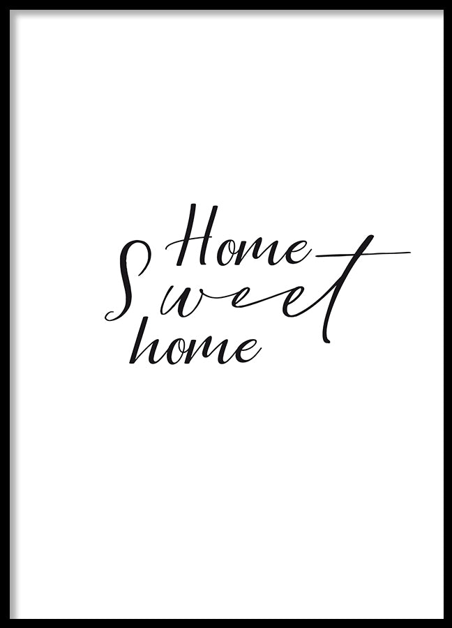 Poster - Home sweet home