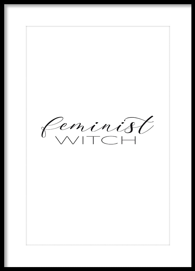 Poster - Feminist witch