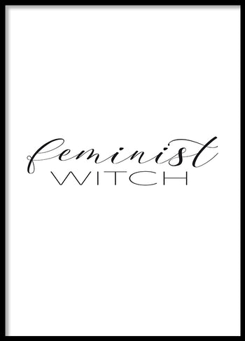 Poster - Feminist witch