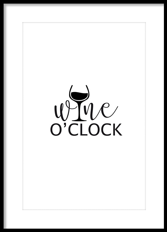Poster - Wine o'clock