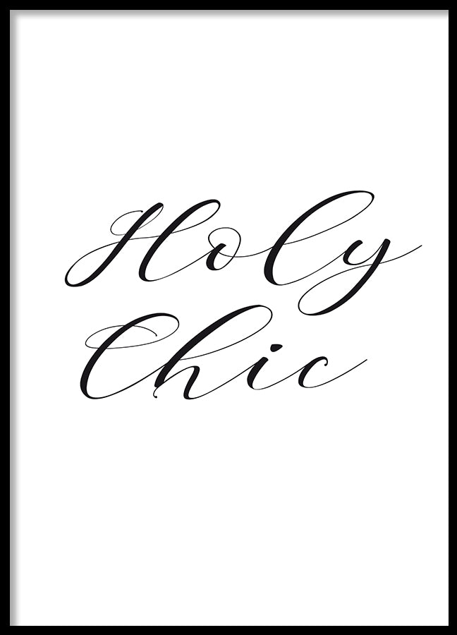 Poster - Holy chic