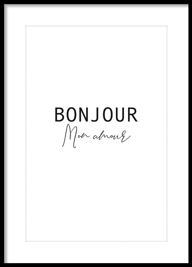 Poster - Bonjour