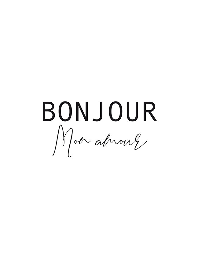 Poster - Bonjour