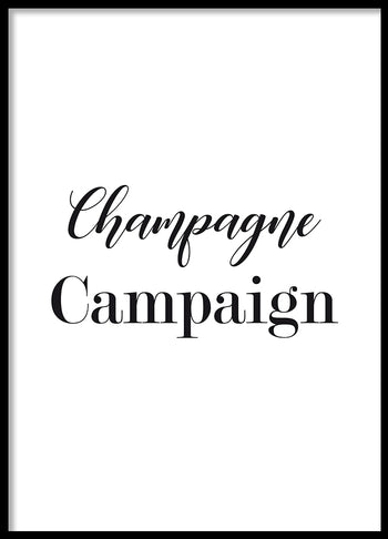 Poster - Champagne campaign