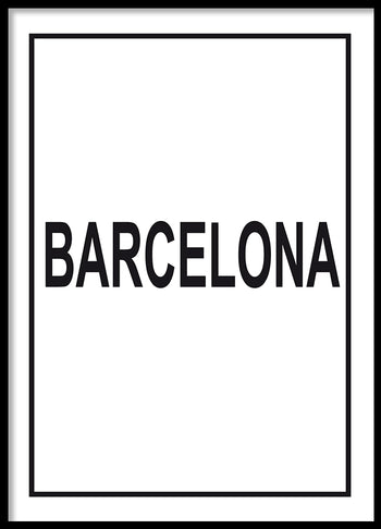 Poster - Barcelona