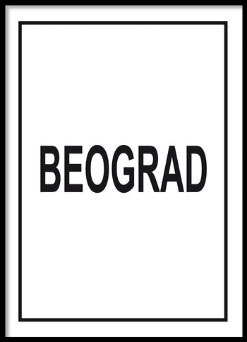 Poster - Beograd