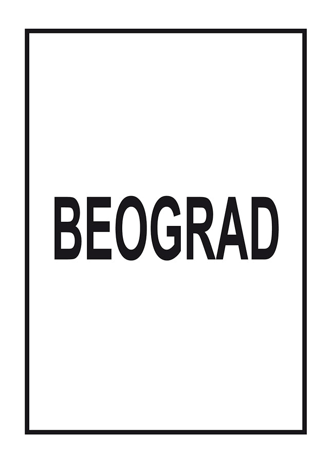 Poster - Beograd