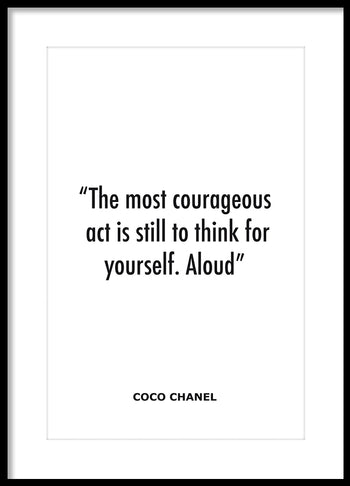 Poster - Courageous act