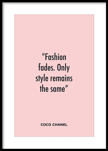 Poster - Fashion fades...