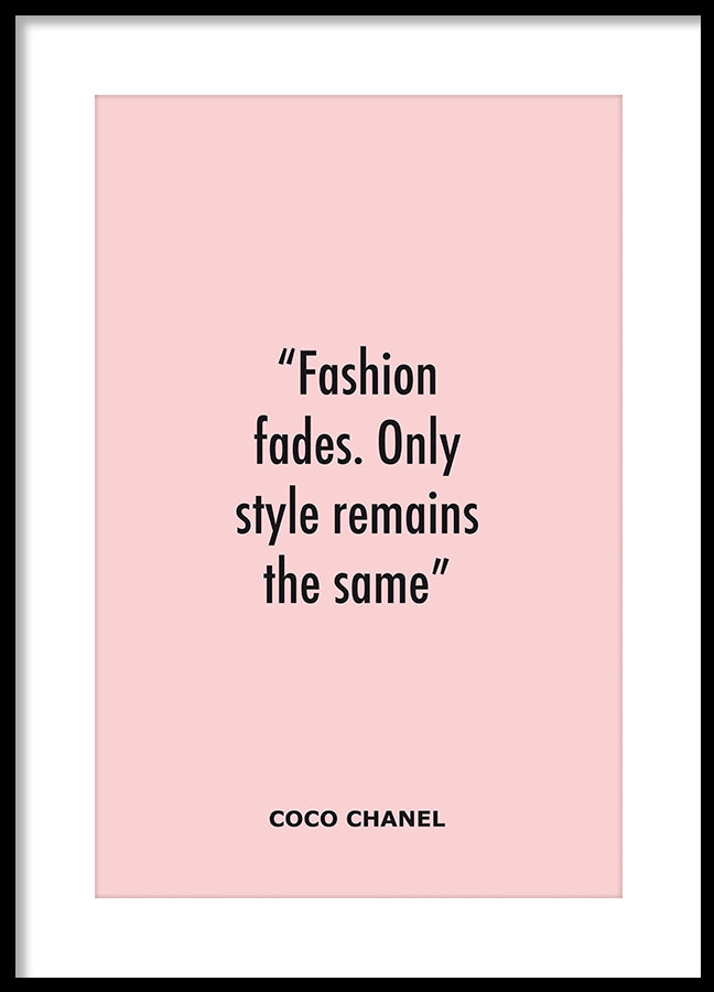 Poster - Fashion fades...
