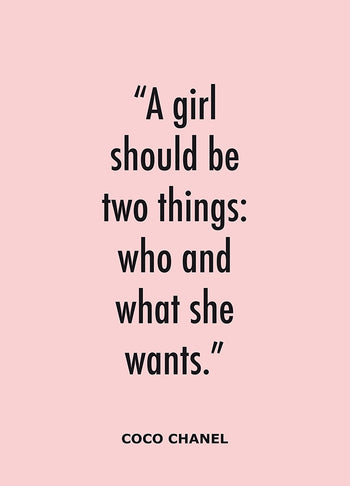 Poster - A girl should be two things