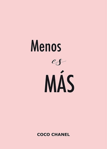 Poster - Menos es más