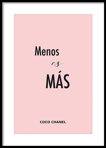 Poster - Menos es más