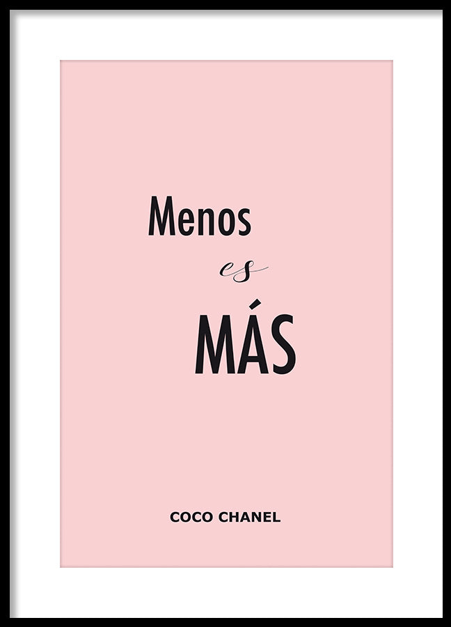 Poster - Menos es más