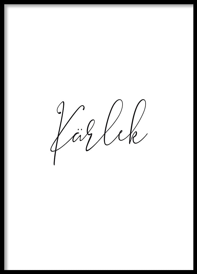 Poster - Kärlek