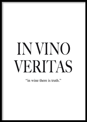 Poster - IN VINO VERITAS