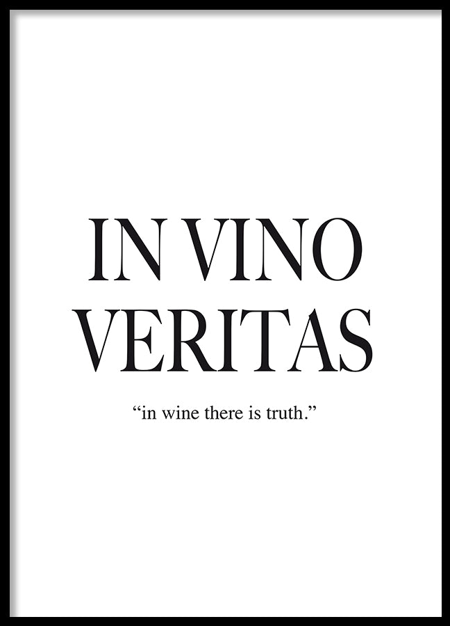 Poster - IN VINO VERITAS