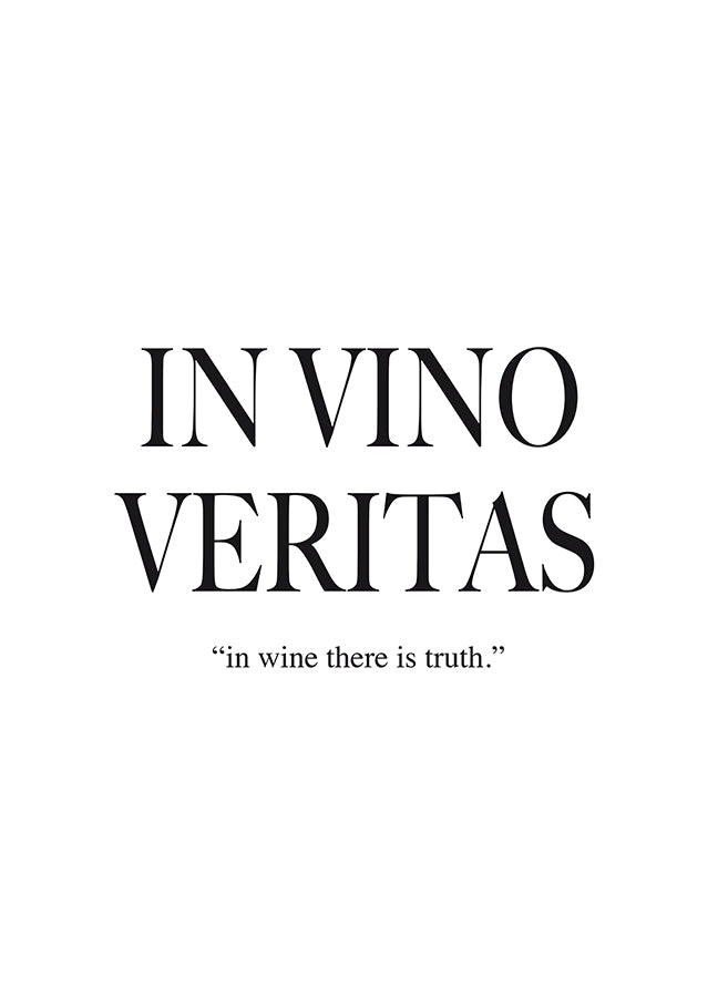 Poster - IN VINO VERITAS