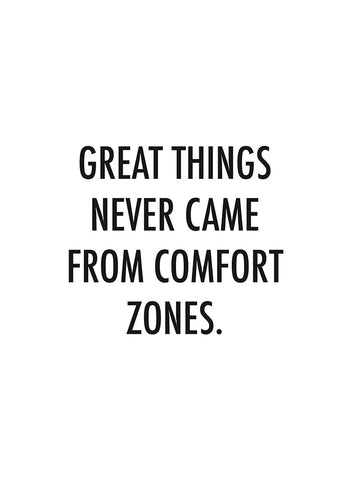 Poster - Great things never...