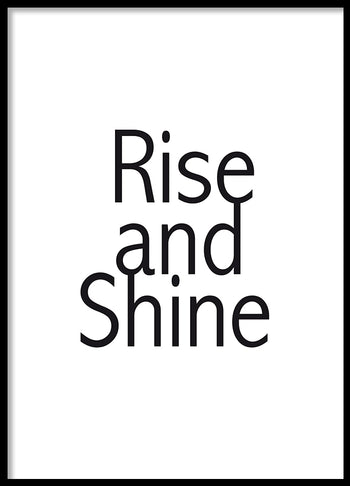 Poster - Rise and Shine